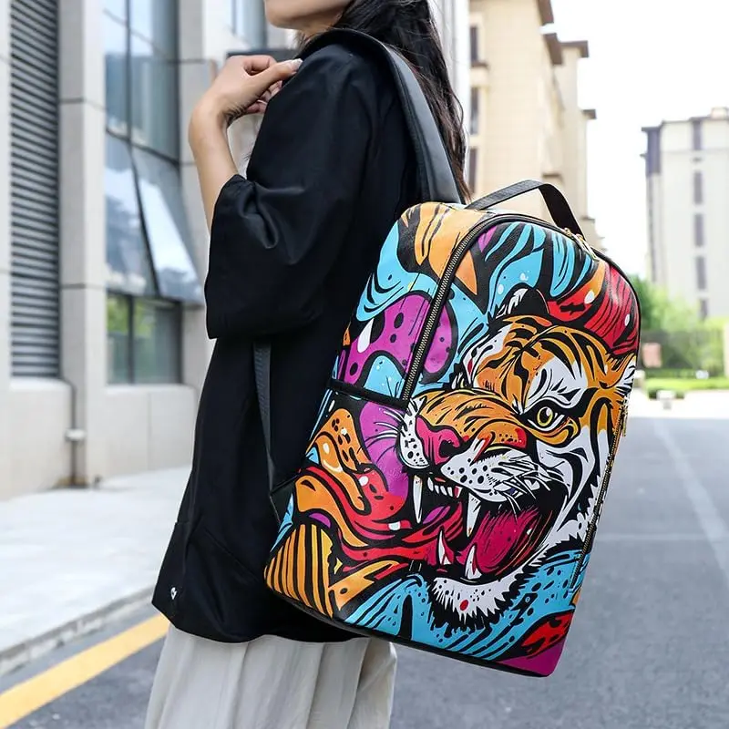 Мультяшные граффити для мужских подростковых компьютерных рюкзаков - Фотография_6