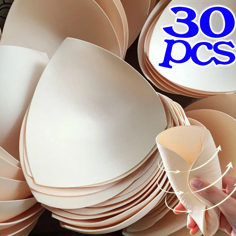 Съемные треугольные губчатые подушечки для бюстгальтера для женщин