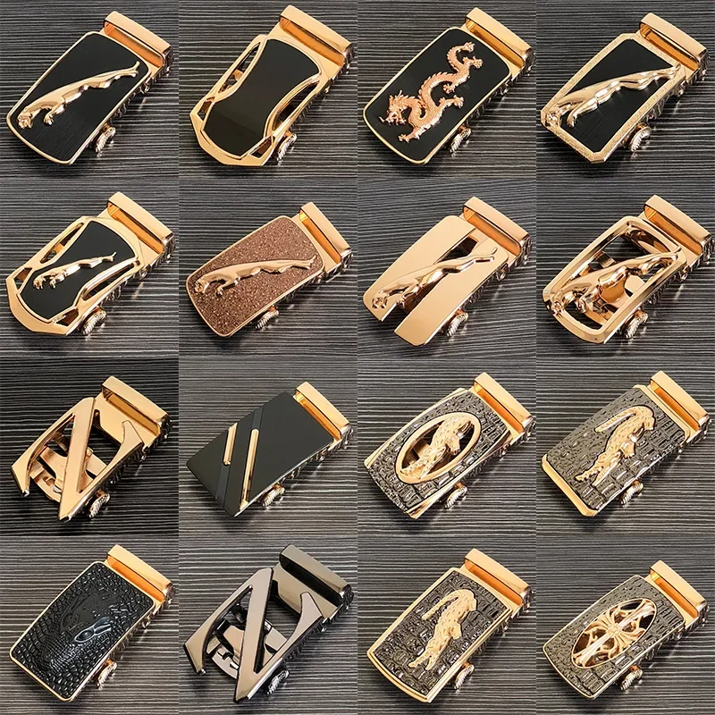 Ремень мужской с автоматической пряжкой из пу кожи