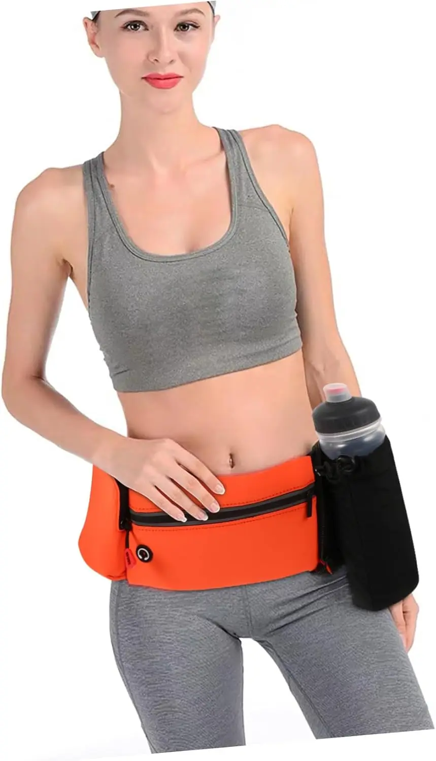 Спортивная поясная сумка mikinona с держателем для бутылки с водой - Фотография_5