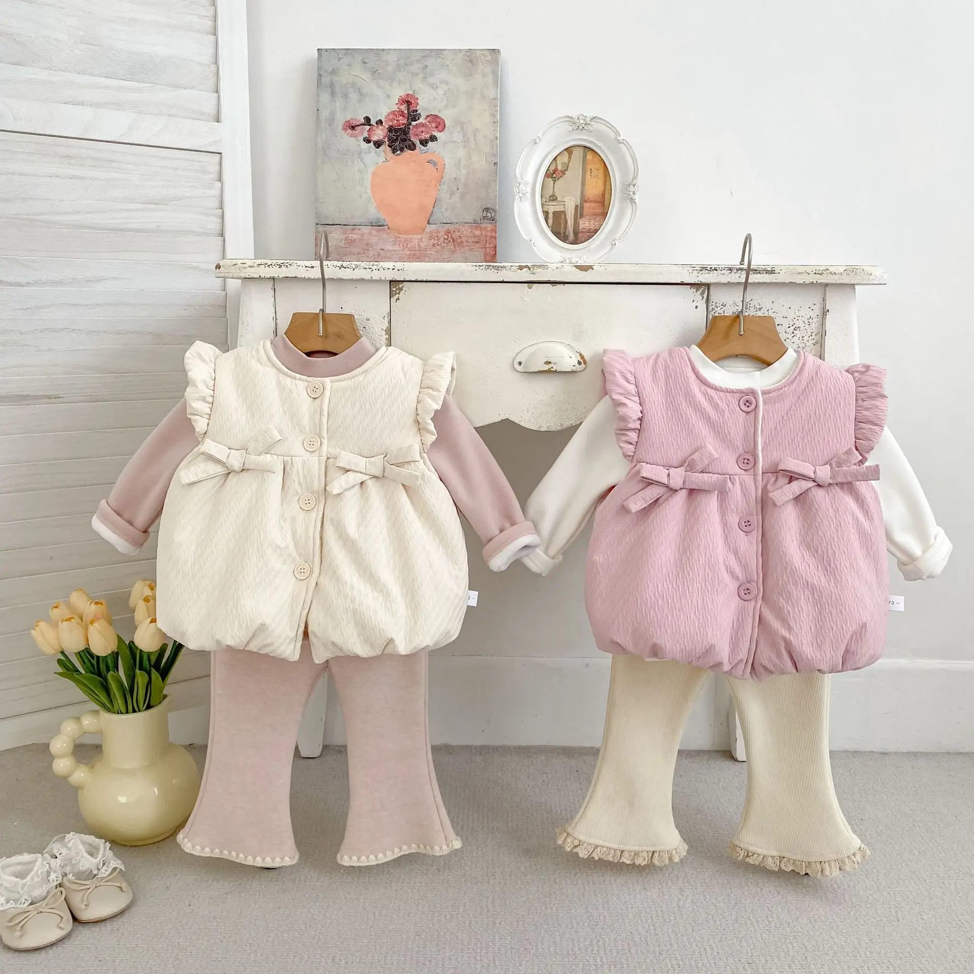 Зимний новый детский теплый жилет без рукавов - Фотография_2