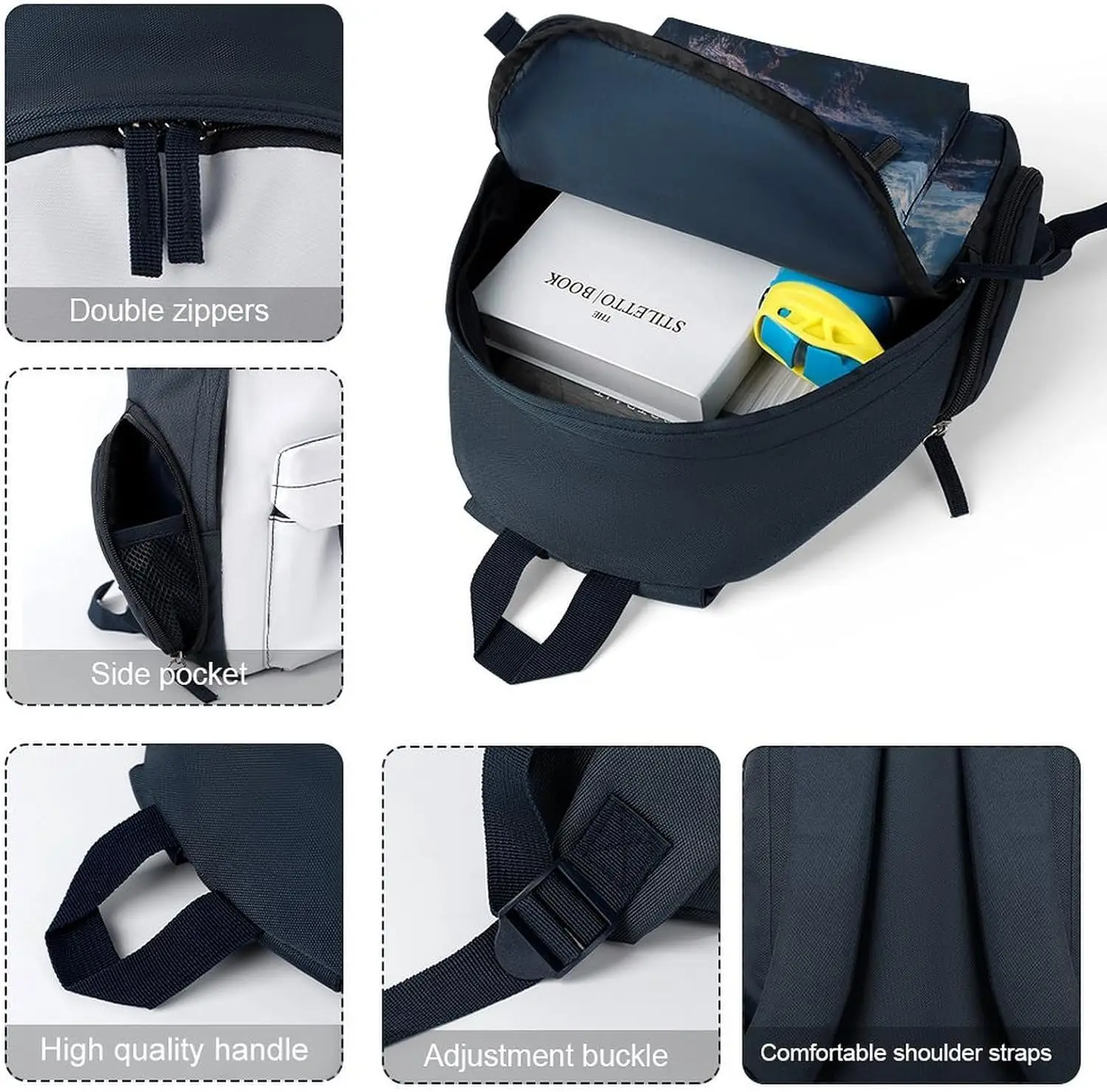 Рюкзак для ноутбука с изображением слона и жирафа - Фотография_5