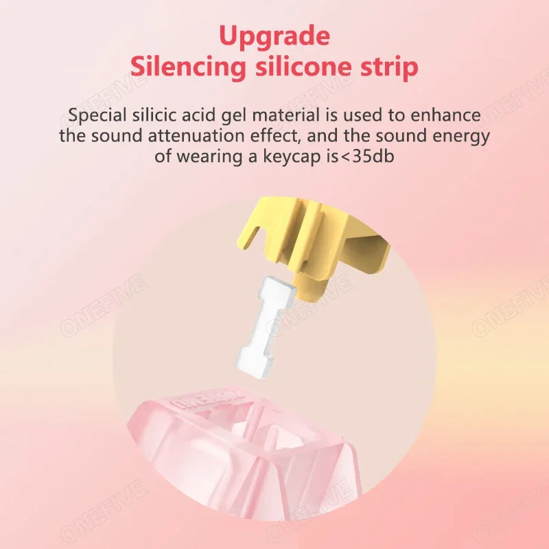 Переключатель outemu silent peach v3 lubed silent lemon v3 - Фотография_5