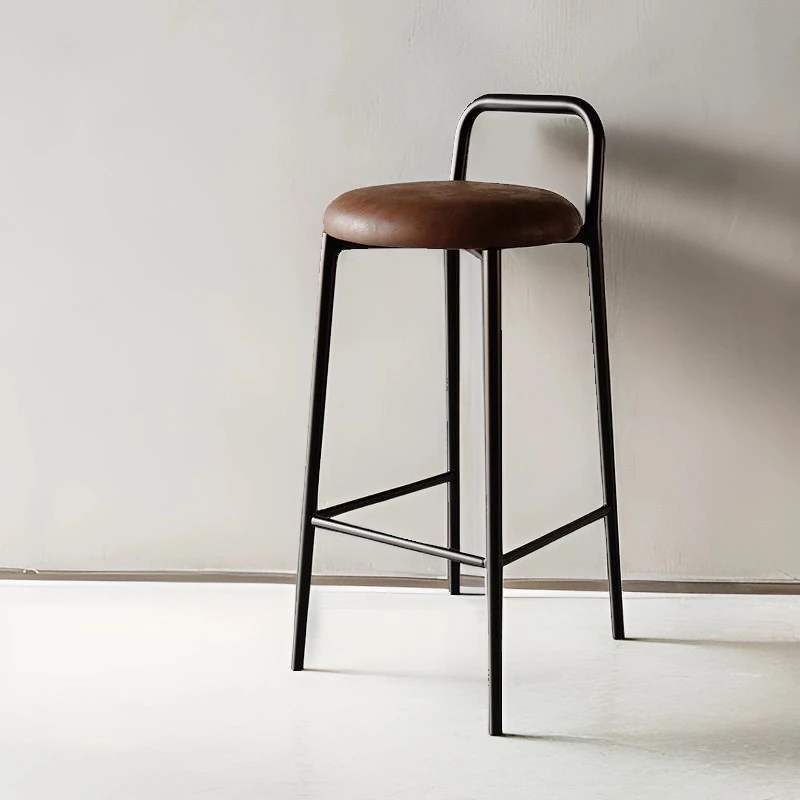 Дизайнерский барный стул со спинкой - Фотография_3