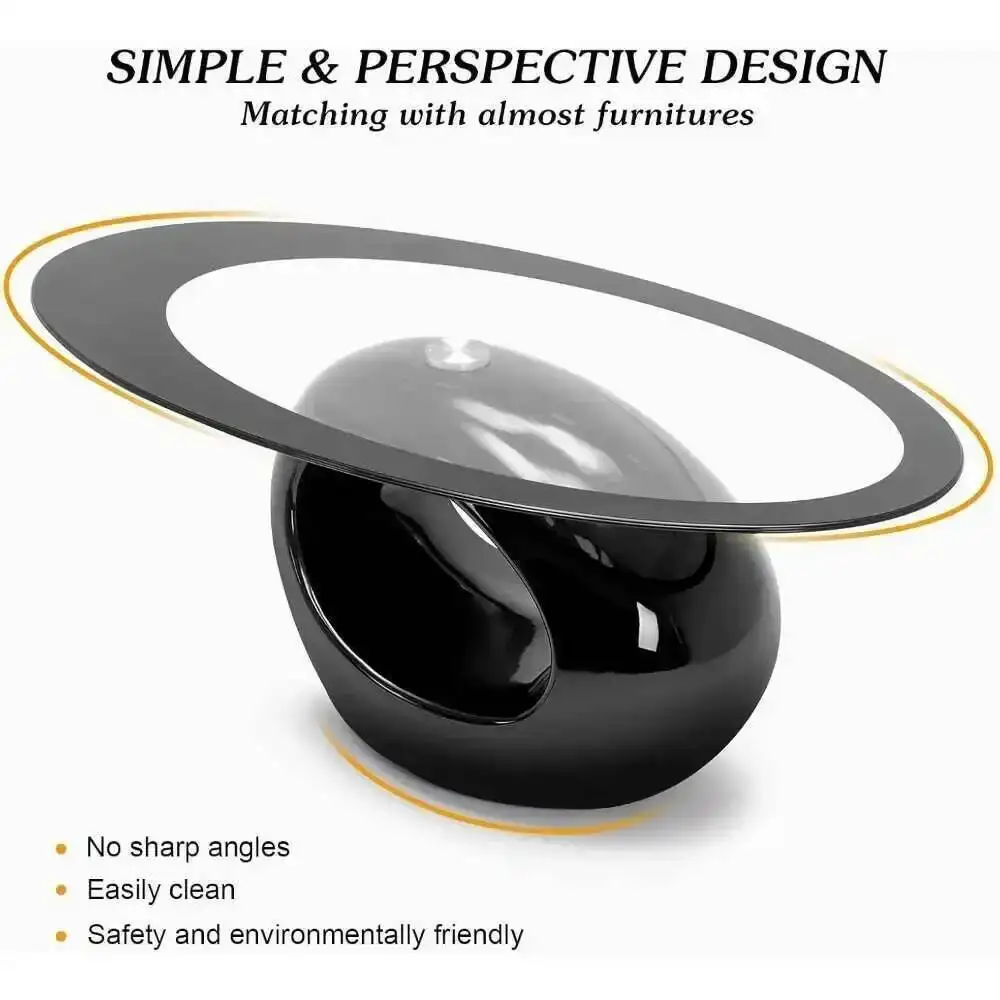 Высокий журнальный столик в скандинавском стиле с глянцевым стеклом - Фотография_6