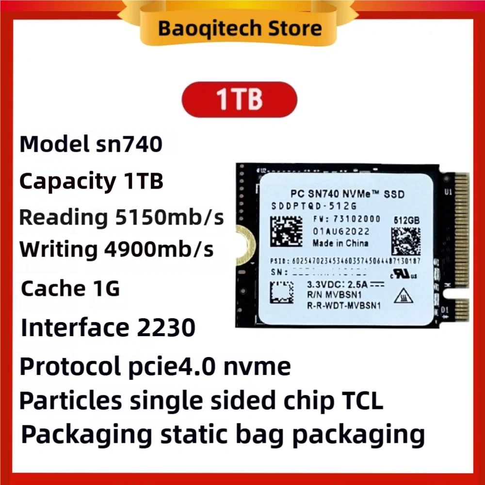 Sn740 2 тб 1 тб 512 гб 2256 гб ssd m - Фотография_3