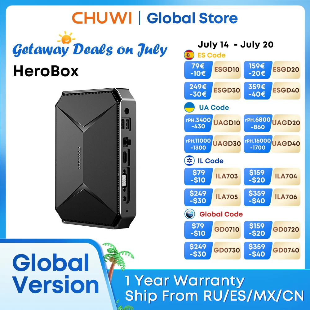 Chuwi herobox mini pc intel n100