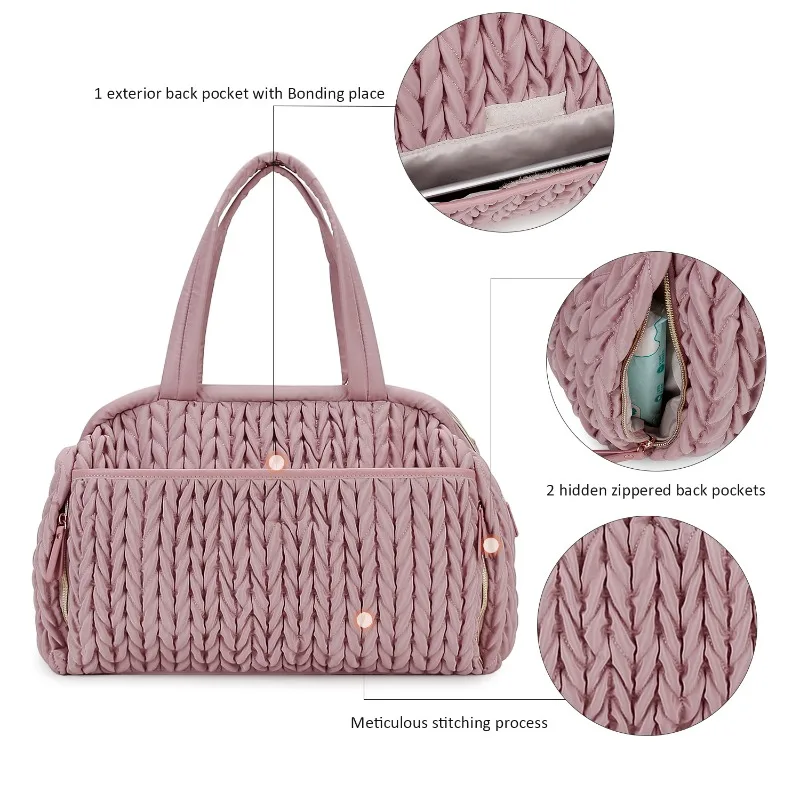 Стеганая плетеная сумка для мамы - Фотография_4