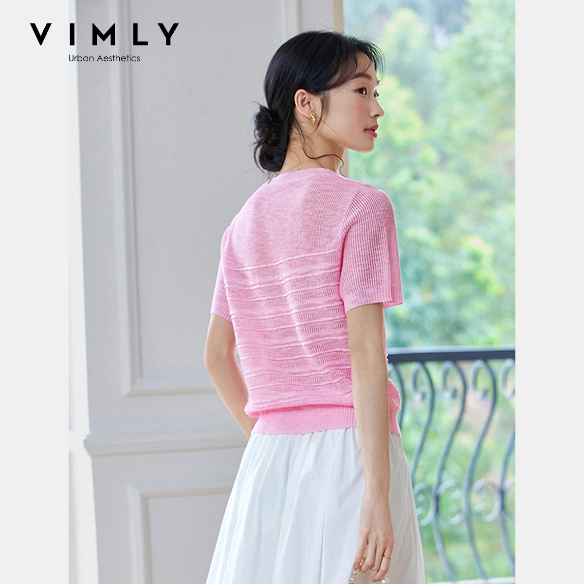 Vimly однотонные вязаные пуловеры - Фотография_2