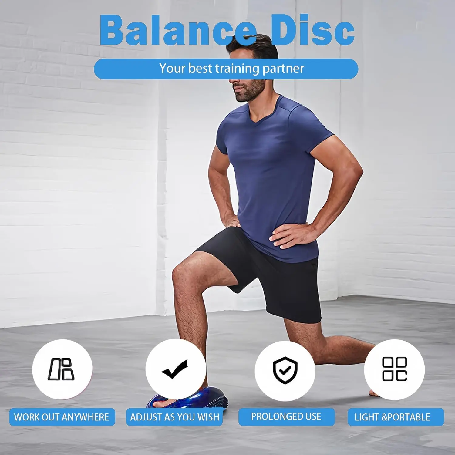 Надувная подушка для баланса йоги - Фотография_4