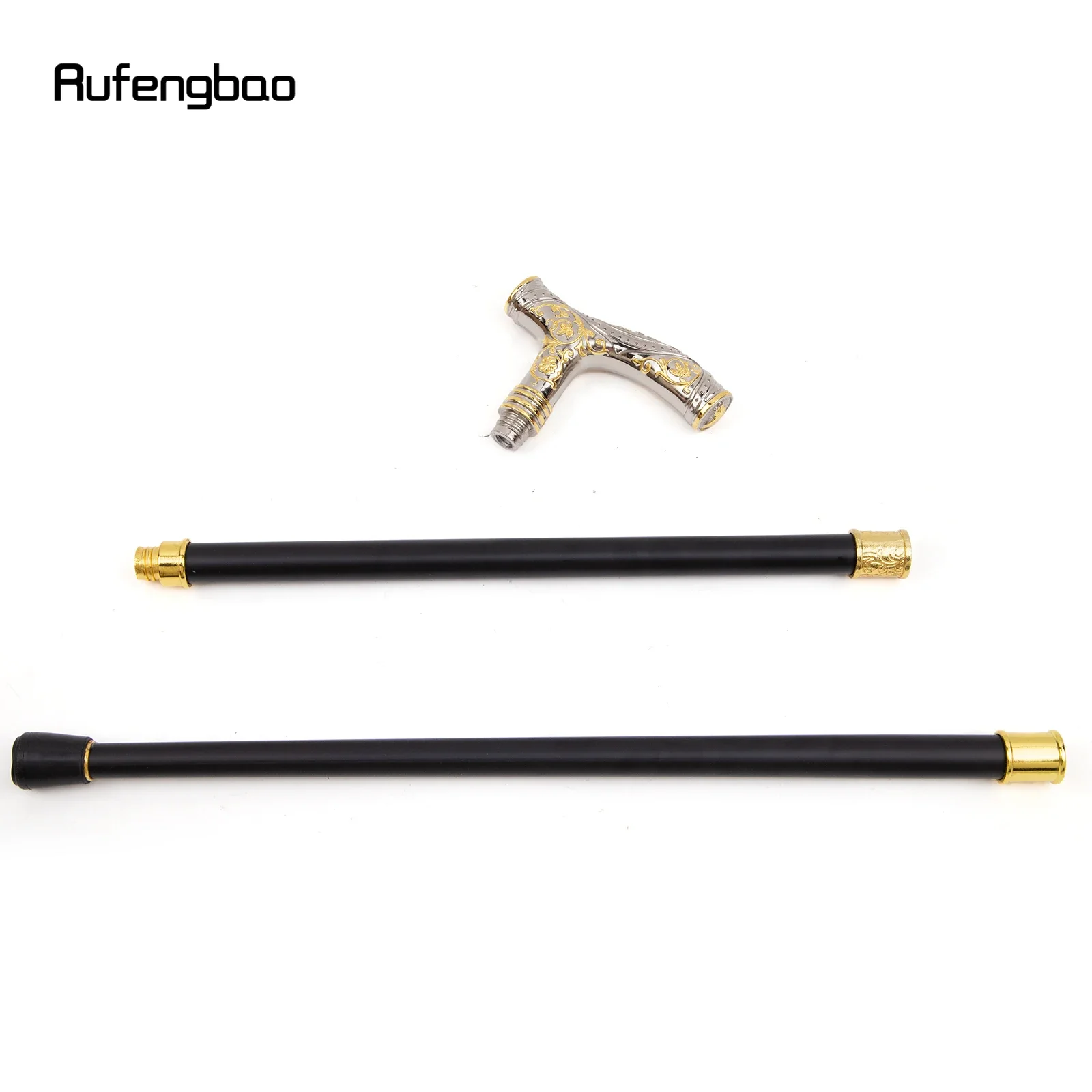 Золотистая белая трость с головой волка - Фотография_6