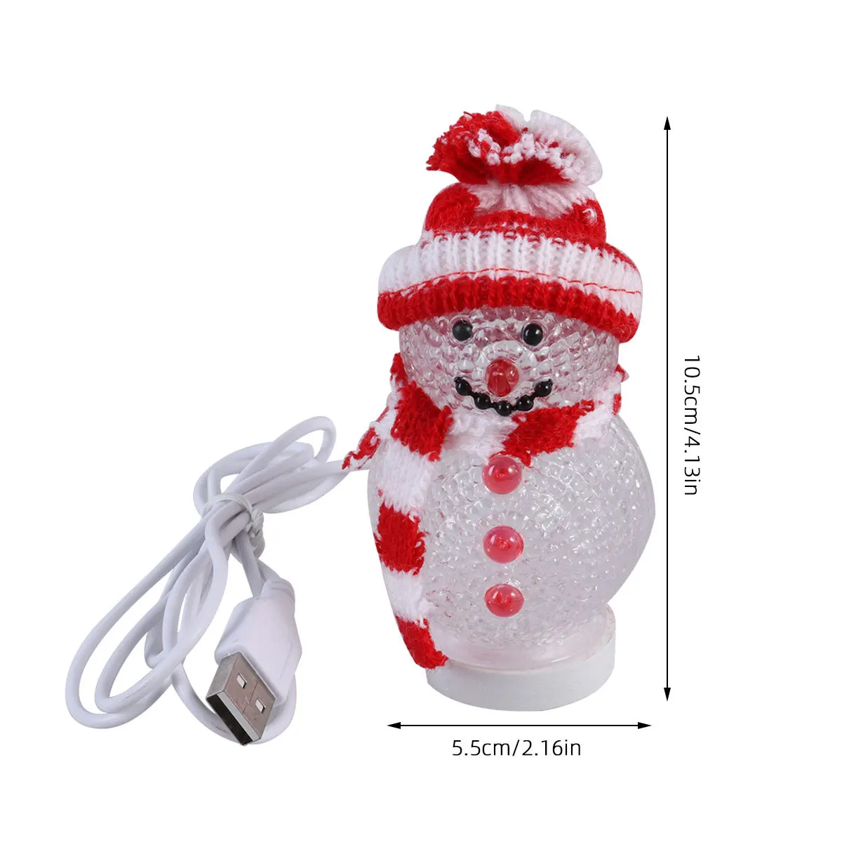 Рождественский светодиодный ночник со снеговиком - Фотография_6