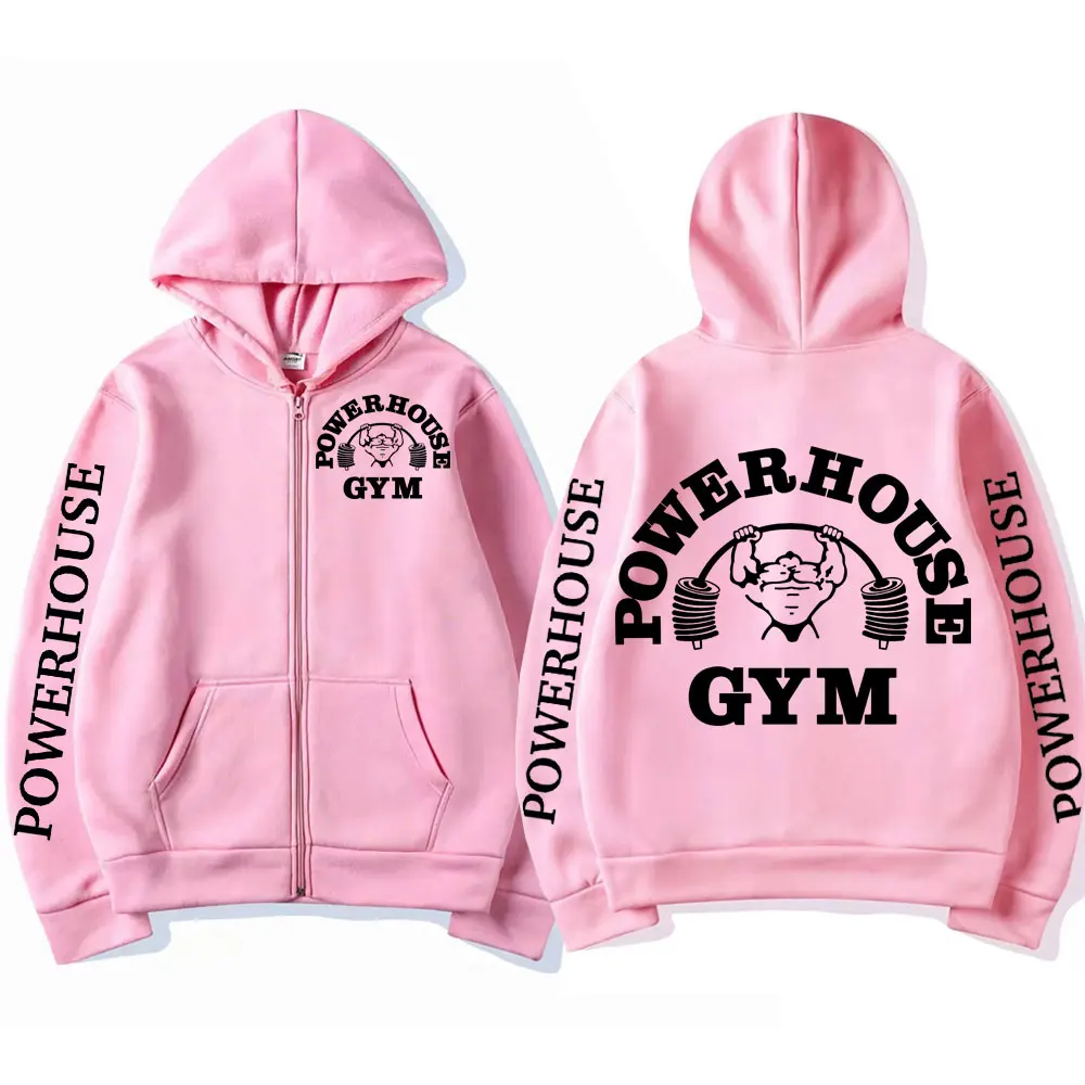 Толстовка на молнии с логотипом powerhouse gym harajuku - Фотография_4