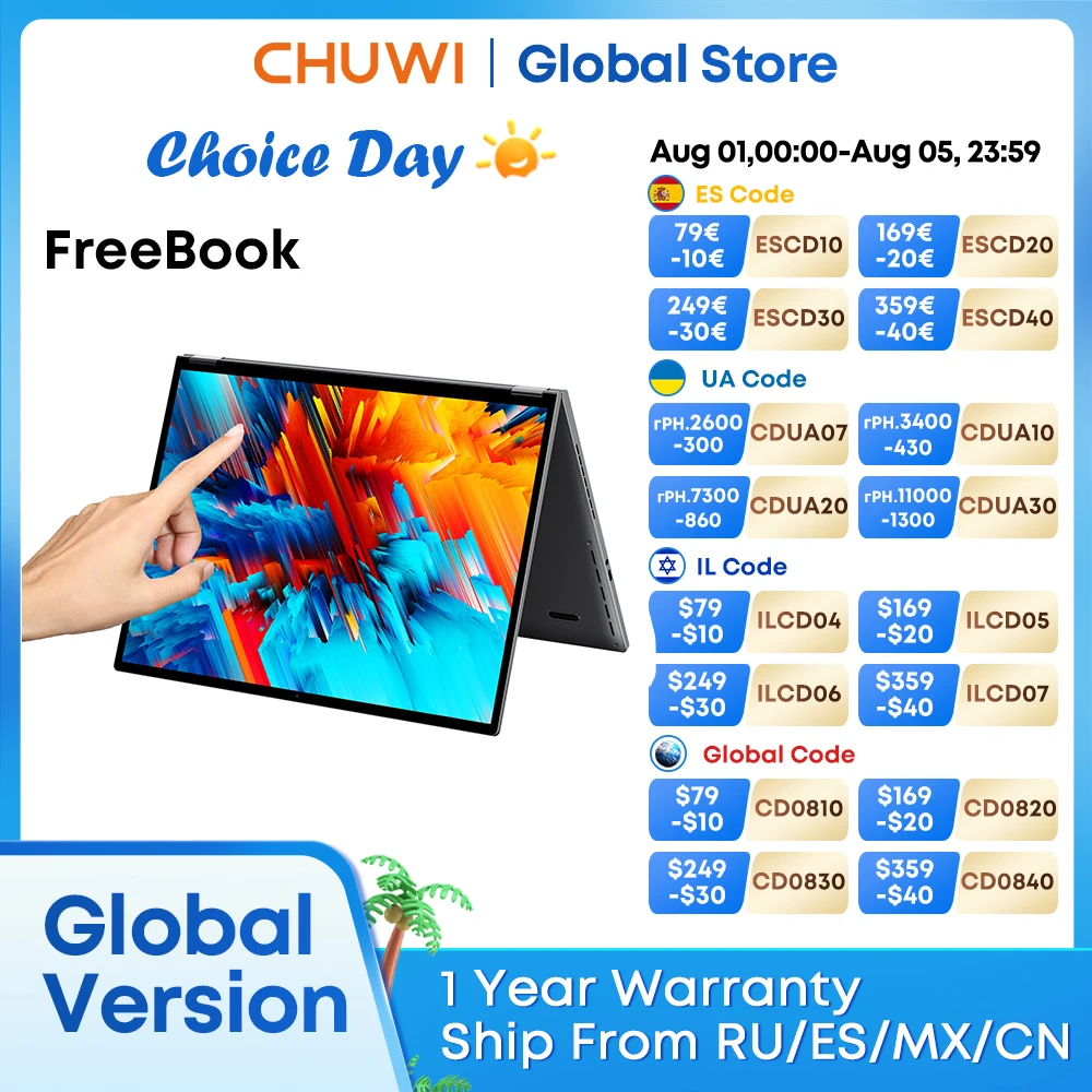 Планшетный ноутбук chuwi freebook