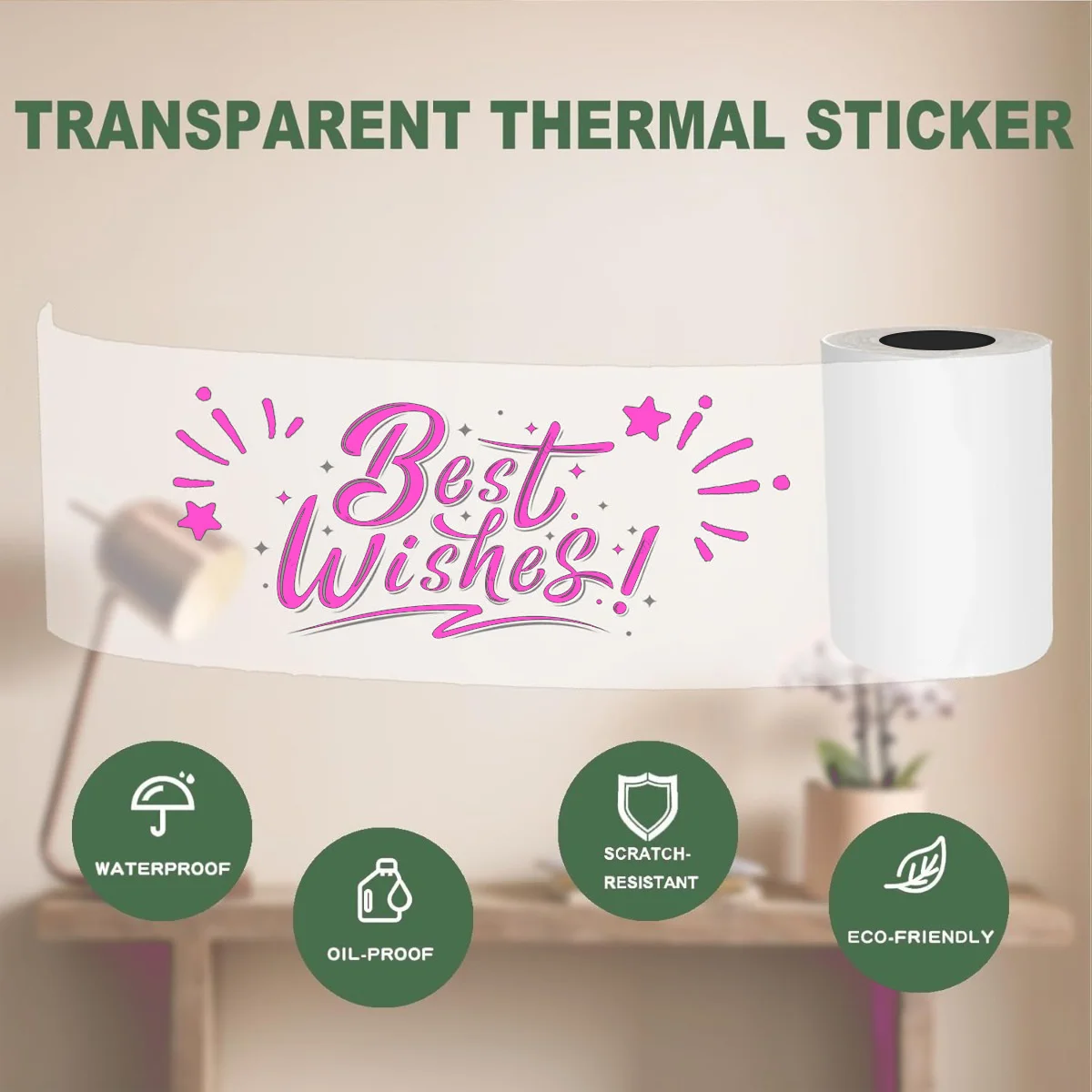 Transparent self-adhesive thermal - Фотография_2