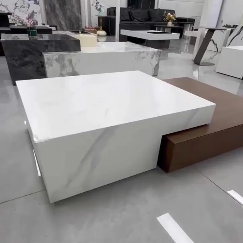 Современный минималистичный каменный журнальный столик - Фотография_5