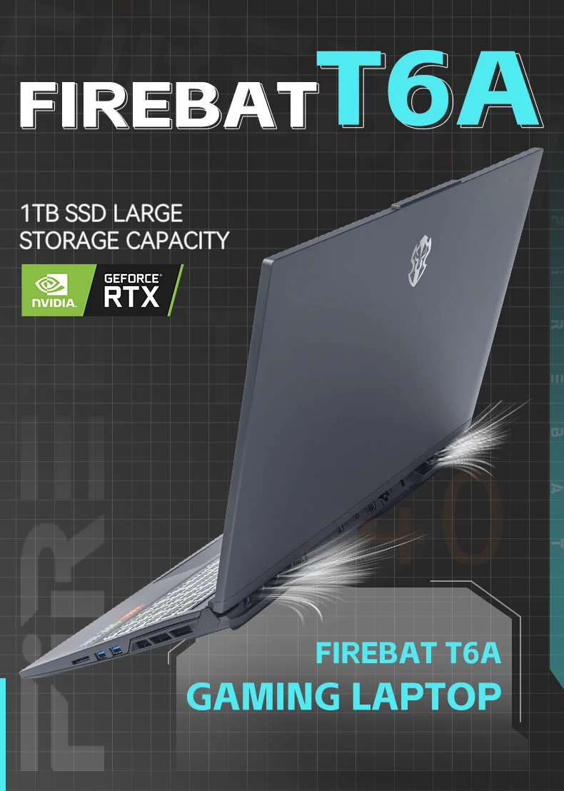 Firebat t6a 16-дюймовый ноутбук intel i7-12650h rtx 4060 ddr4 165 гц 2 - Фотография_3