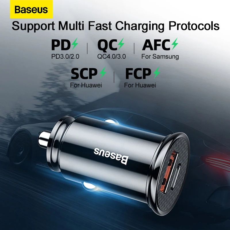 Автомобильное usb-зарядное устройство baseus quick charge 4 - Фотография_3