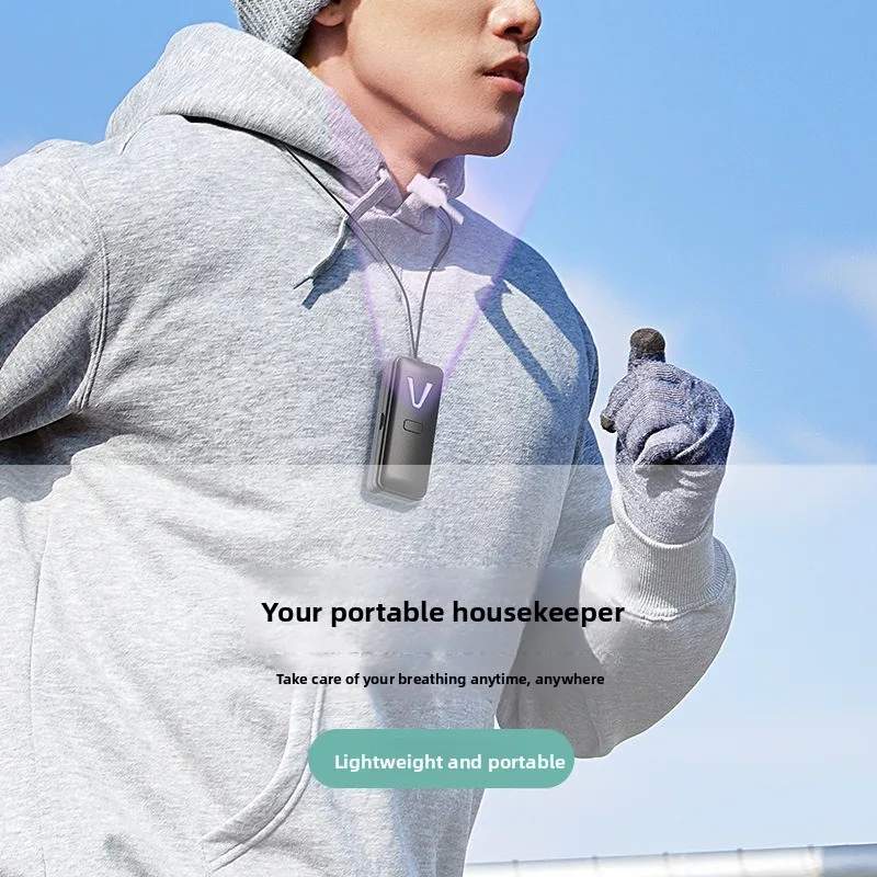Мини-очиститель воздуха с отрицательными ионами на шее - Фотография_2