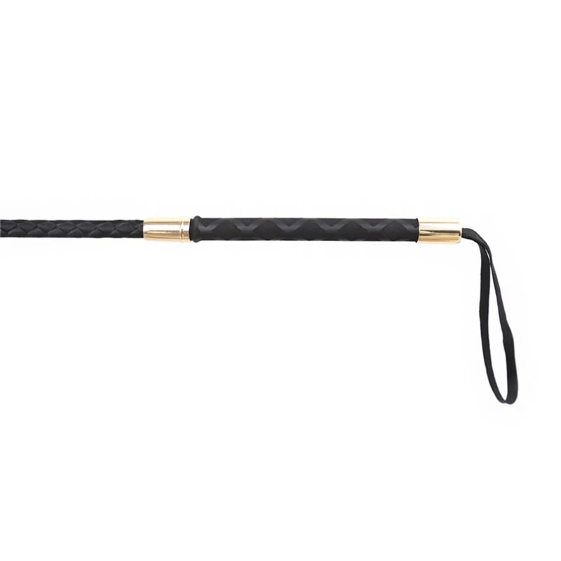 Длинный прямой кожаный кнут в форме кота - Фотография_6