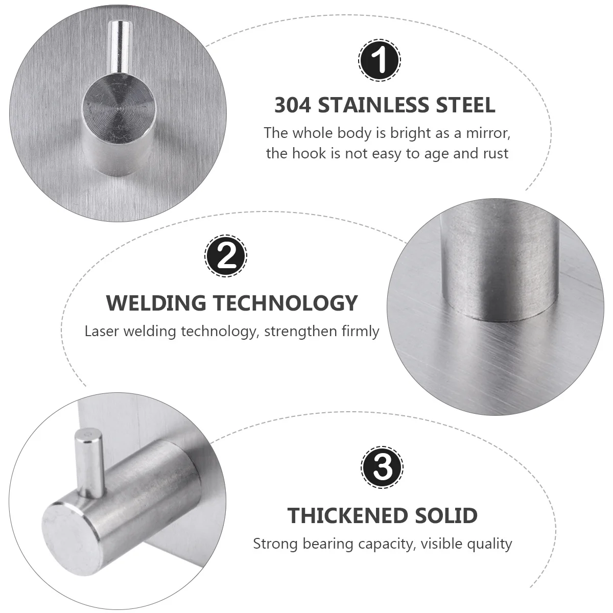 Стильные крючки из нержавеющей стали 304 - Фотография_4