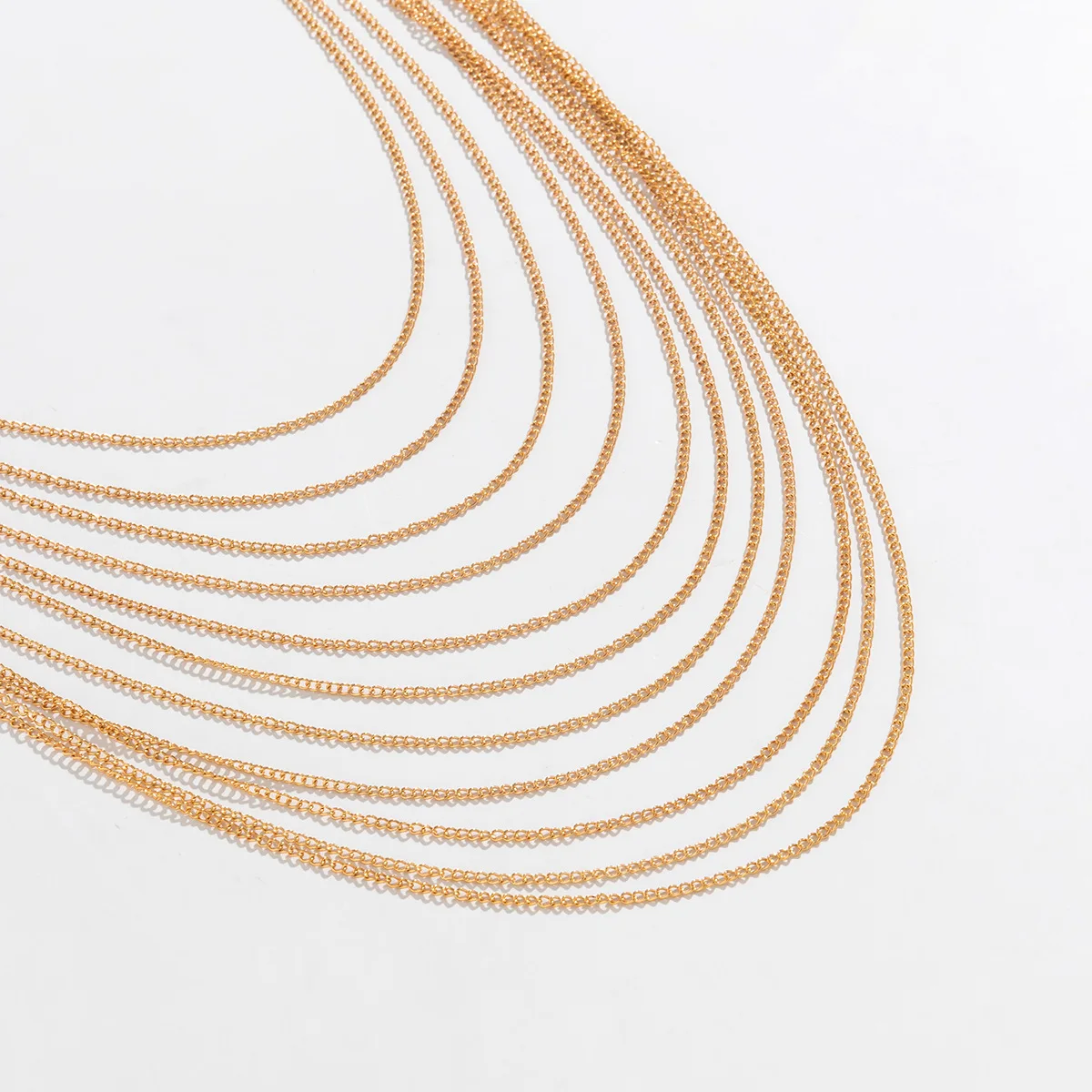 Классическая многослойная цепочка для тела с кисточками - Фотография_4