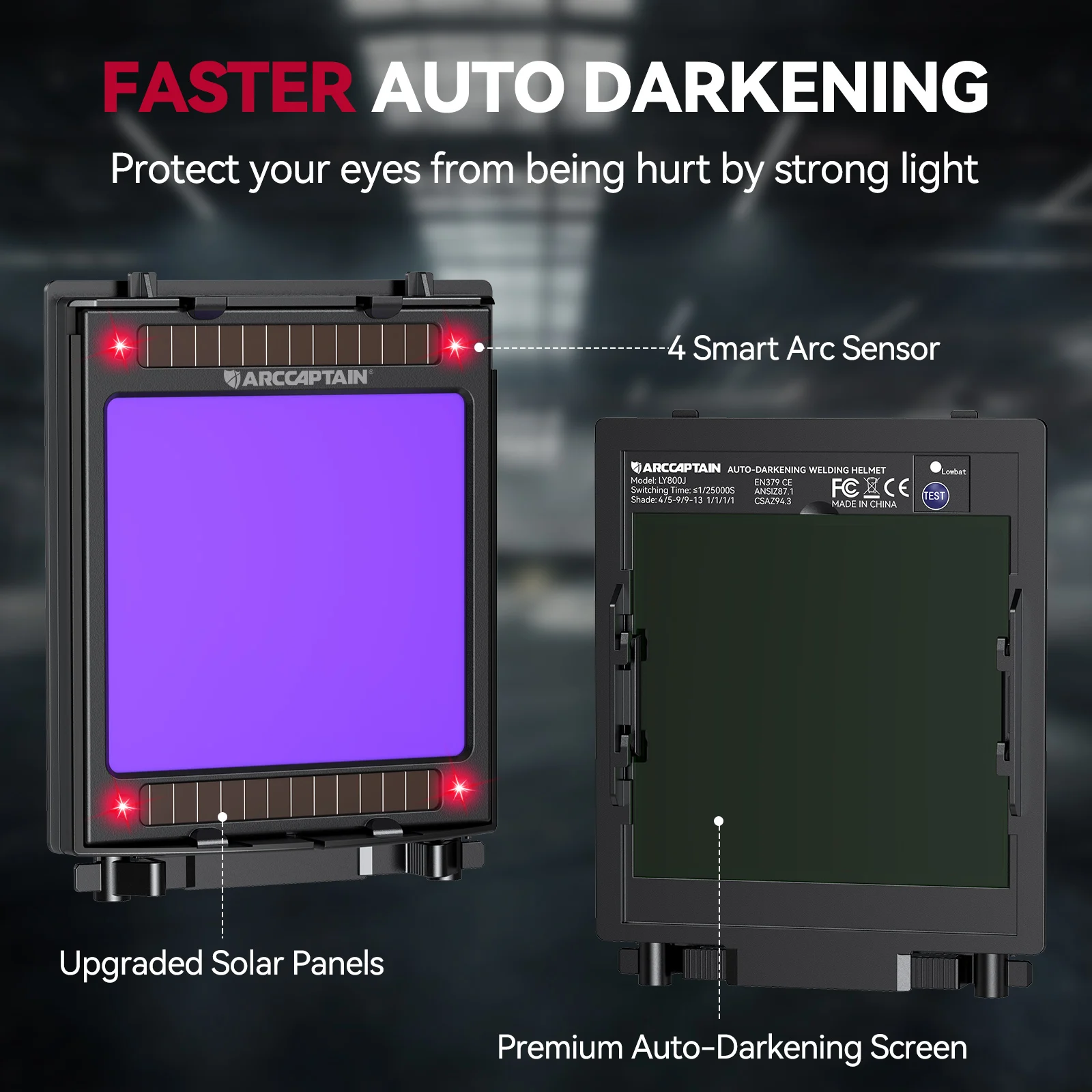 Arccaptain сварочная маска с автоматическим - Фотография_3