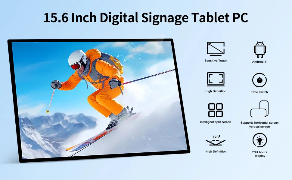 15,6-дюймовый универсальный планшетный дисплей android digital signage - Фотография_3