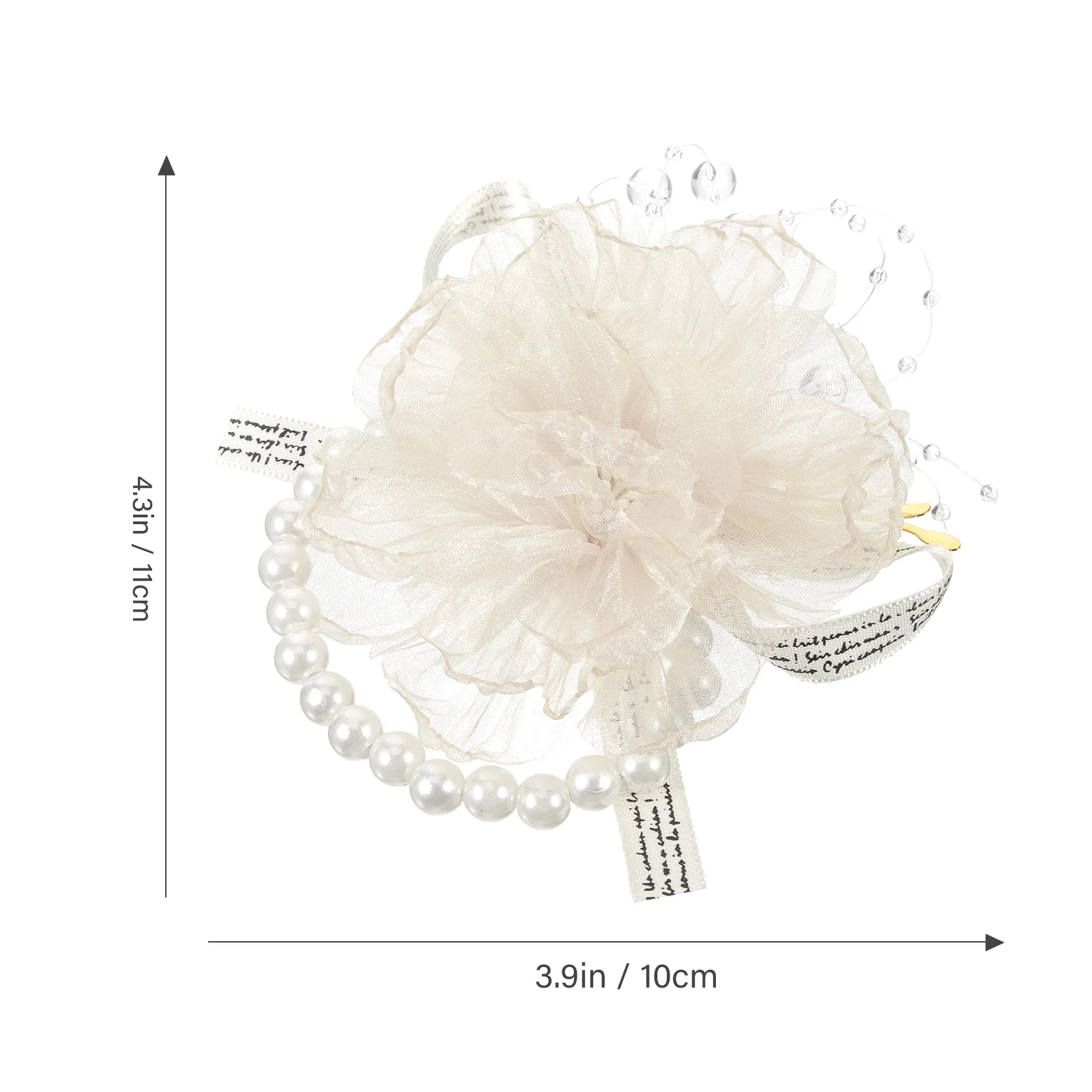 Свадебный корсаж с цветком на запястье - Фотография_2