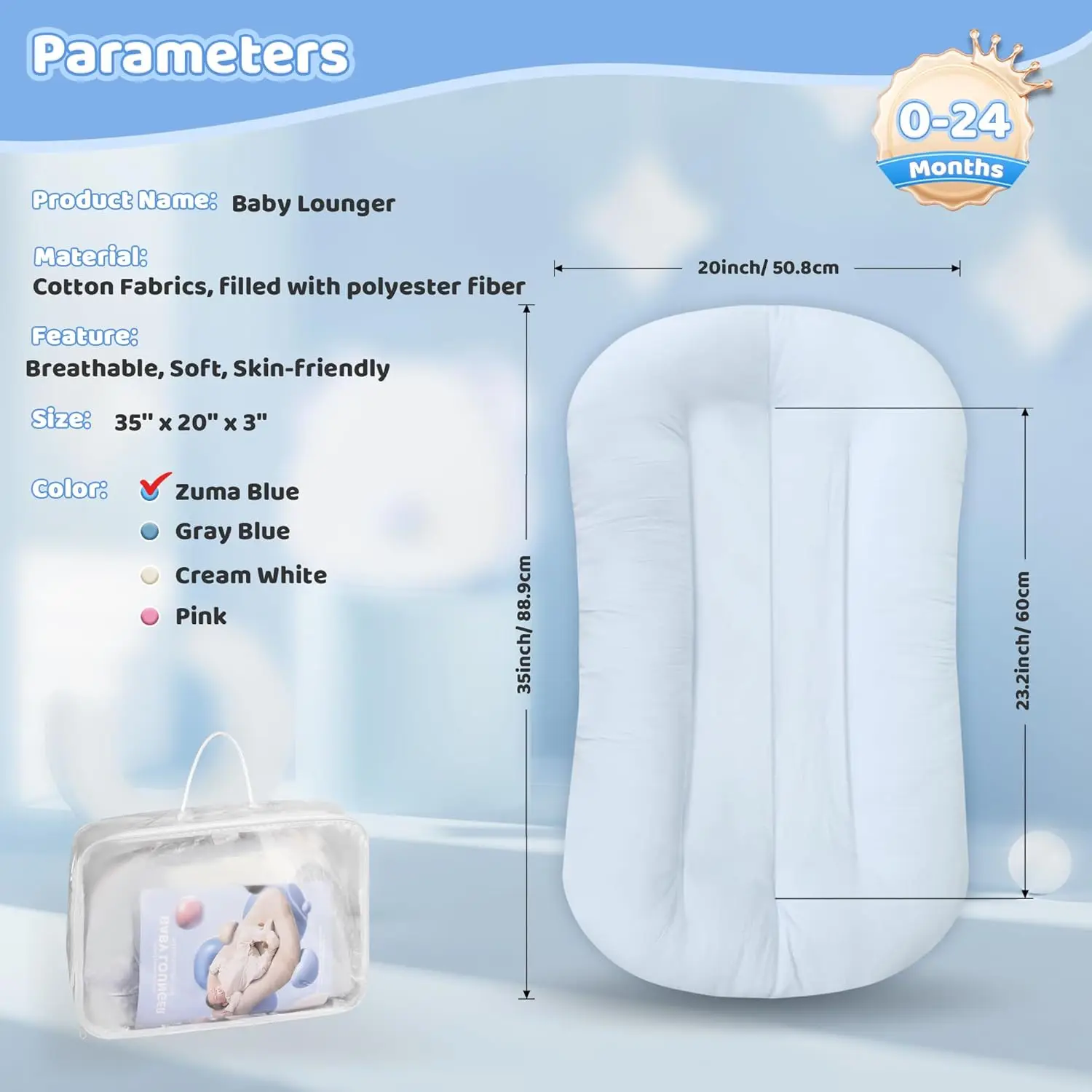 Складная детская кроватка для новорожденных - Фотография_6