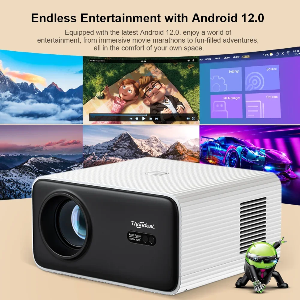 Thundeal td85w full hd 1080p мини-проектор - Фотография_2