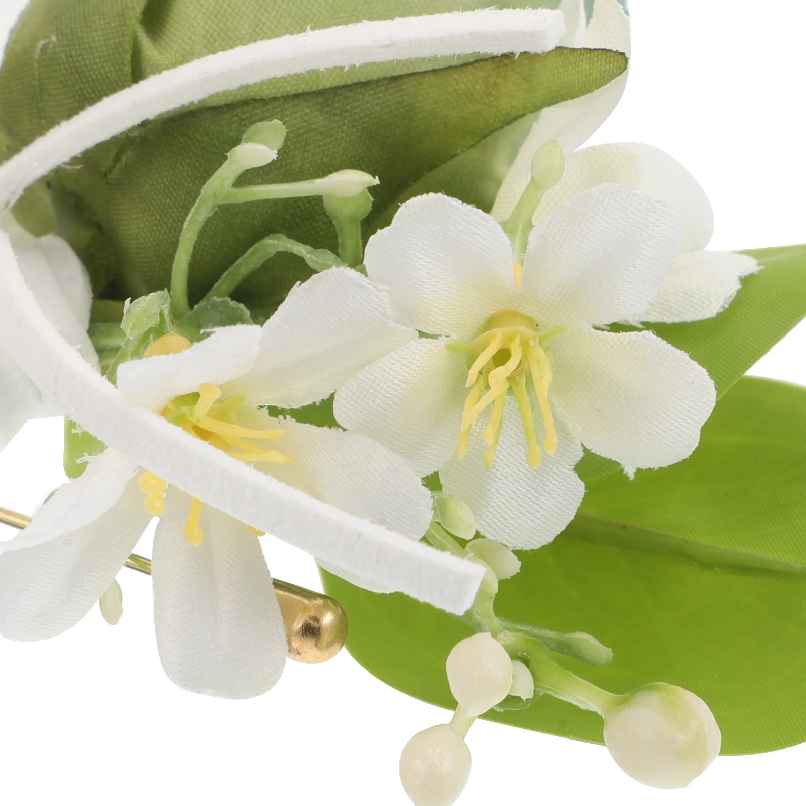 Реалистичная шелковая бутоньерка с цветком тюльпана - Фотография_4