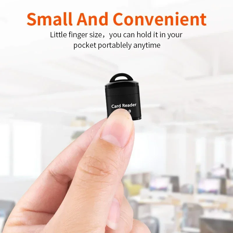 Usb 2.0 sd tf card reader портативный - Фотография_2