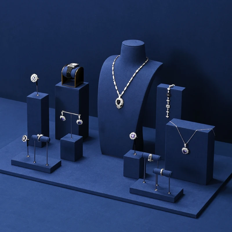 Подставка под ювелирные изделия woodten premium blue - Фотография_6