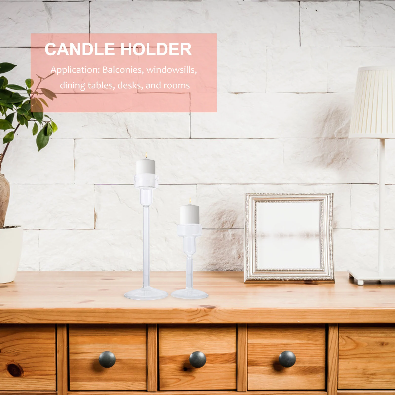 Подсвечник на высоких ножках