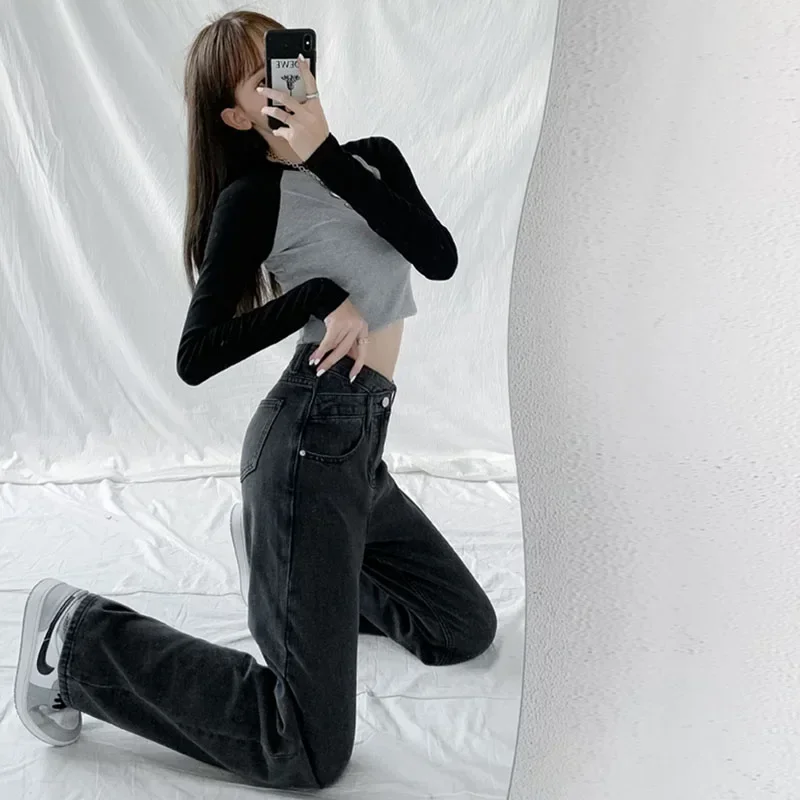Джинсы zoenova, женские широкие брюки - Фотография_3