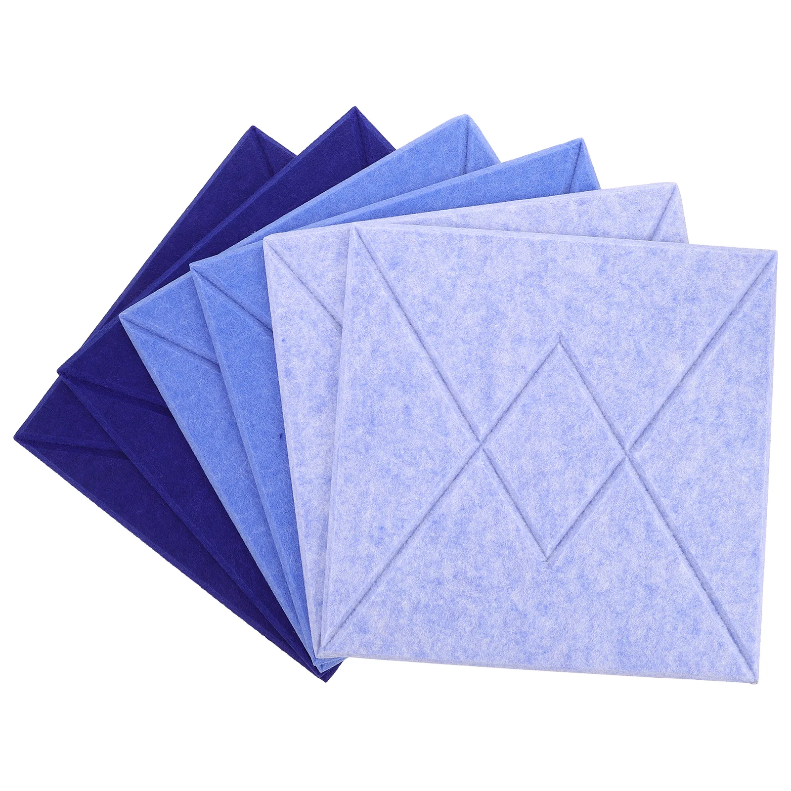 Фетровая настенная плитка v-образной формы в полоску - Фотография_2