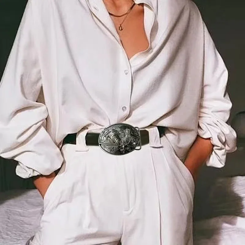 Винтажная металлическая пряжка для ремня для мужчин - Фотография_3