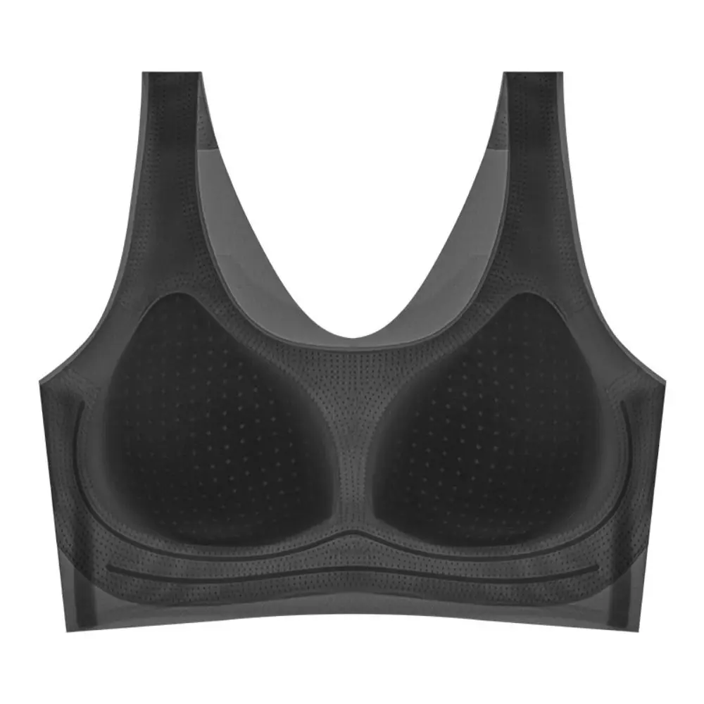 Облегающий беспроводной бюстгальтер с глубоким v-образным вырезом - Фотография_4