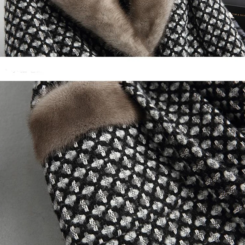 Женская зимняя одежда из искусственного меха с травой - Фотография_6