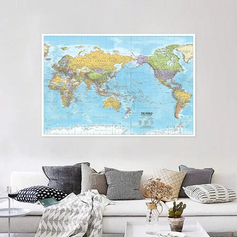 225*150 см 2012 карта мира с политическим - Фотография_4