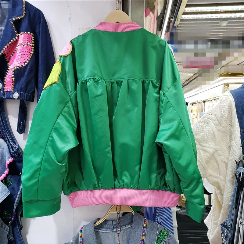 Женская демисезонная бейсбольная куртка - Фотография_5