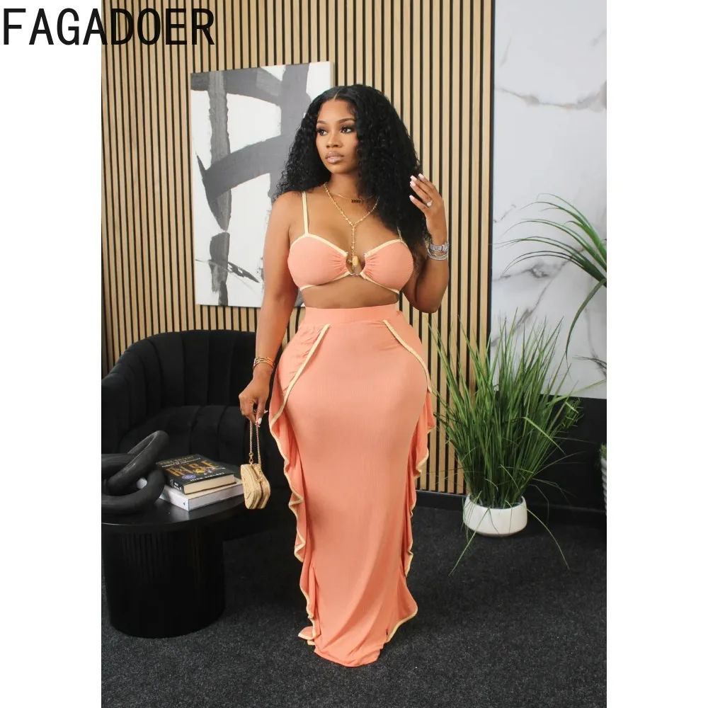 Пикантные однотонные юбки с оборками fagadoer - Фотография_2