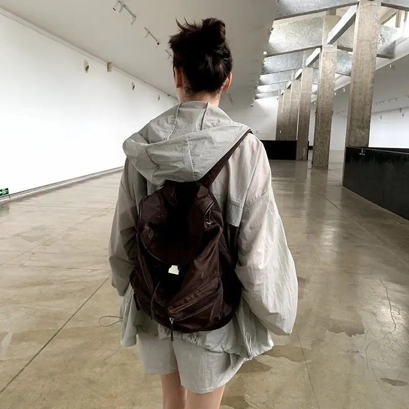 Новый стиль коричневый рюкзак с - Фотография_2