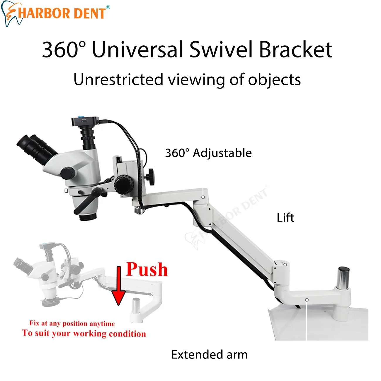 3,35 ~ 22,5-кратный микроскоп для корневых каналов зубов с камерой - Фотография_4