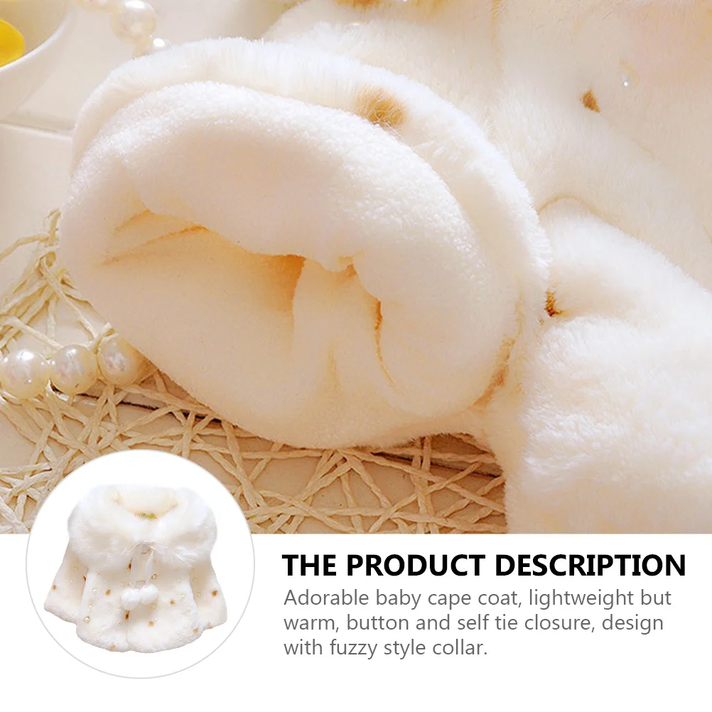 Зимняя накидка для маленьких девочек