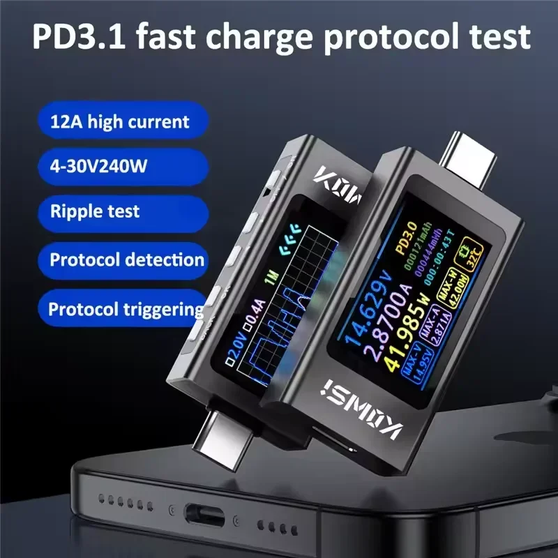 Kws-x1 type-c монитор тока и напряжения - Фотография_5