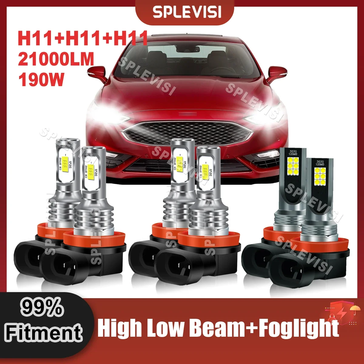 Фара ближнего и дальнего света для ford fusion 6000 2017 2018 2019