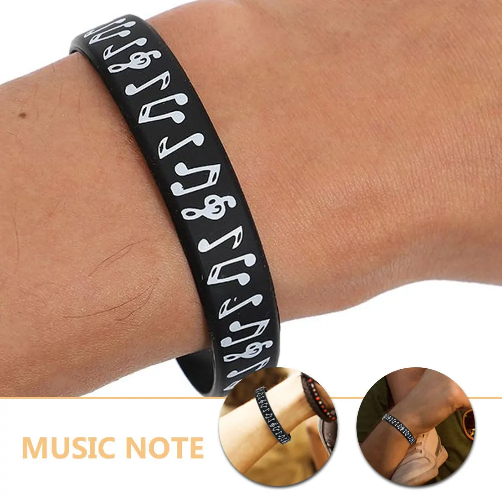 Силиконовые браслеты с музыкальной нотой - Фотография_2