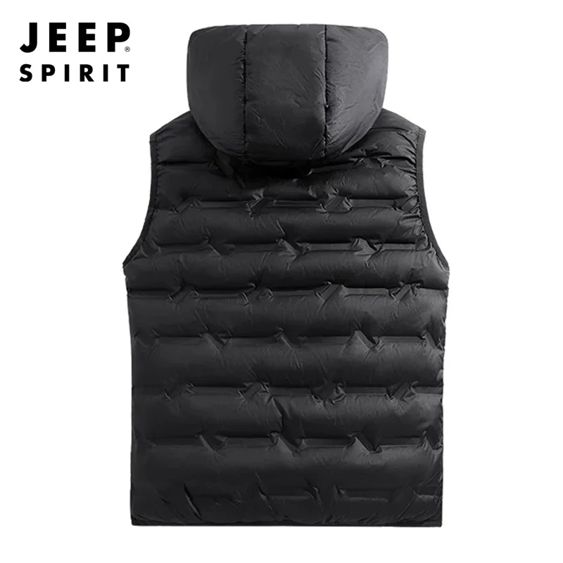 Jeep spirit мужской пуховый жилет с короткими рукавами - Фотография_3